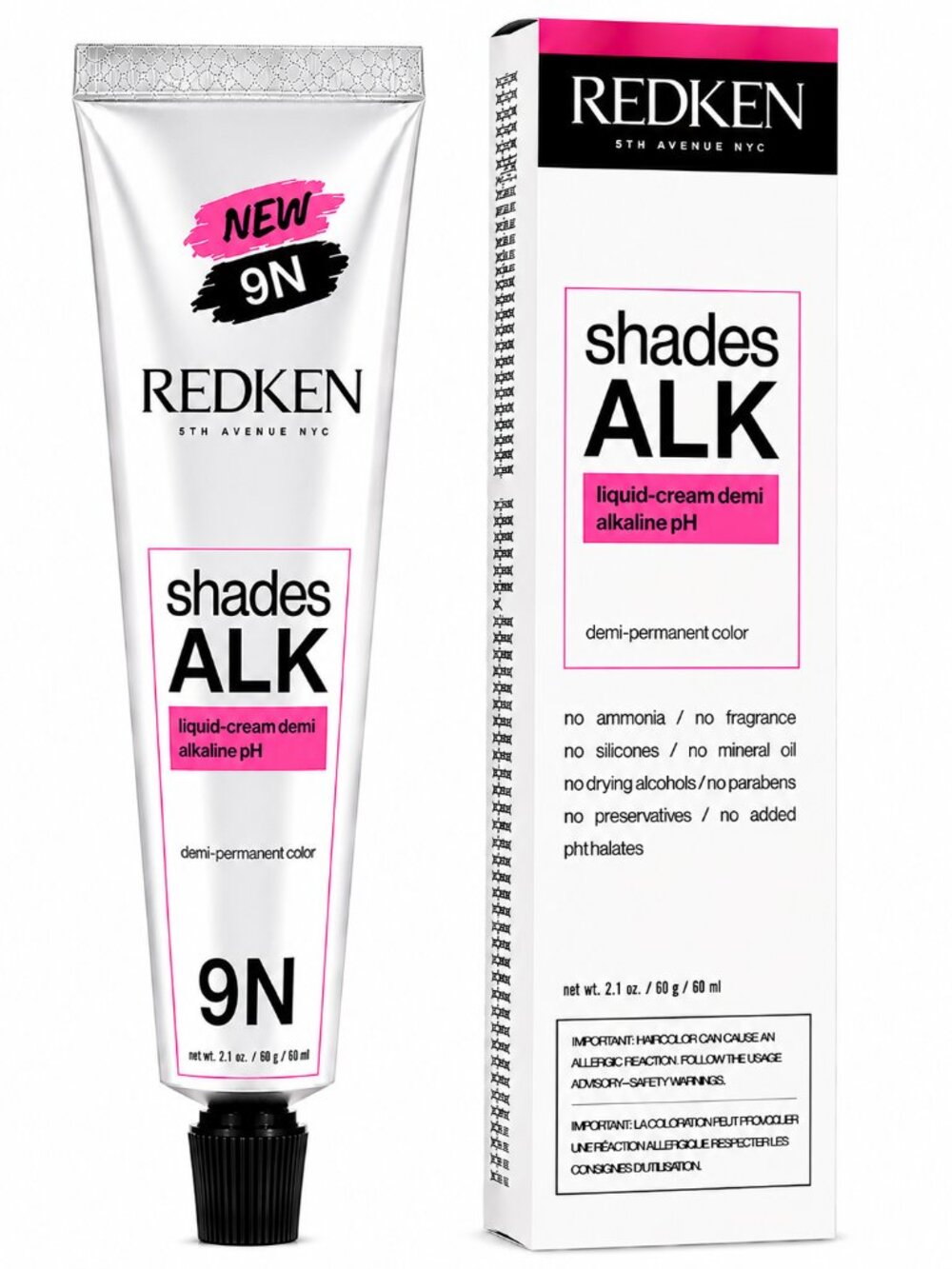 Redken Shades ALK 9N Demi-Permanent Liquid-Cream Hair Color 2.1 oz